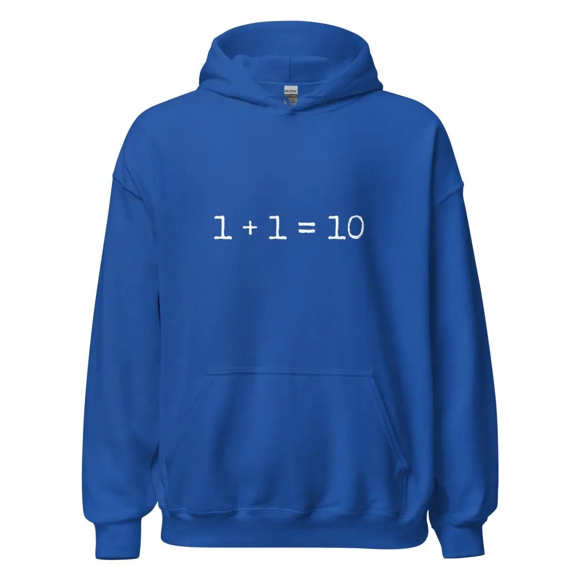 1 + 1 = 10 Hoodie (unisex) - Royal / M