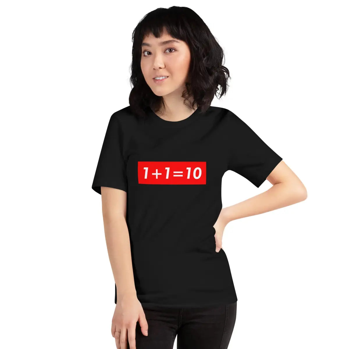 1 + 1 = 10 Sign T-Shirt (unisex)