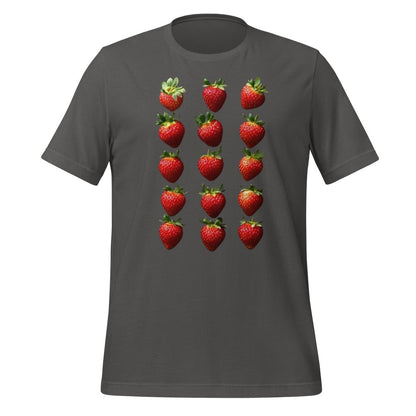 15 Strawberries T-Shirt (unisex) - Asphalt - AI Store