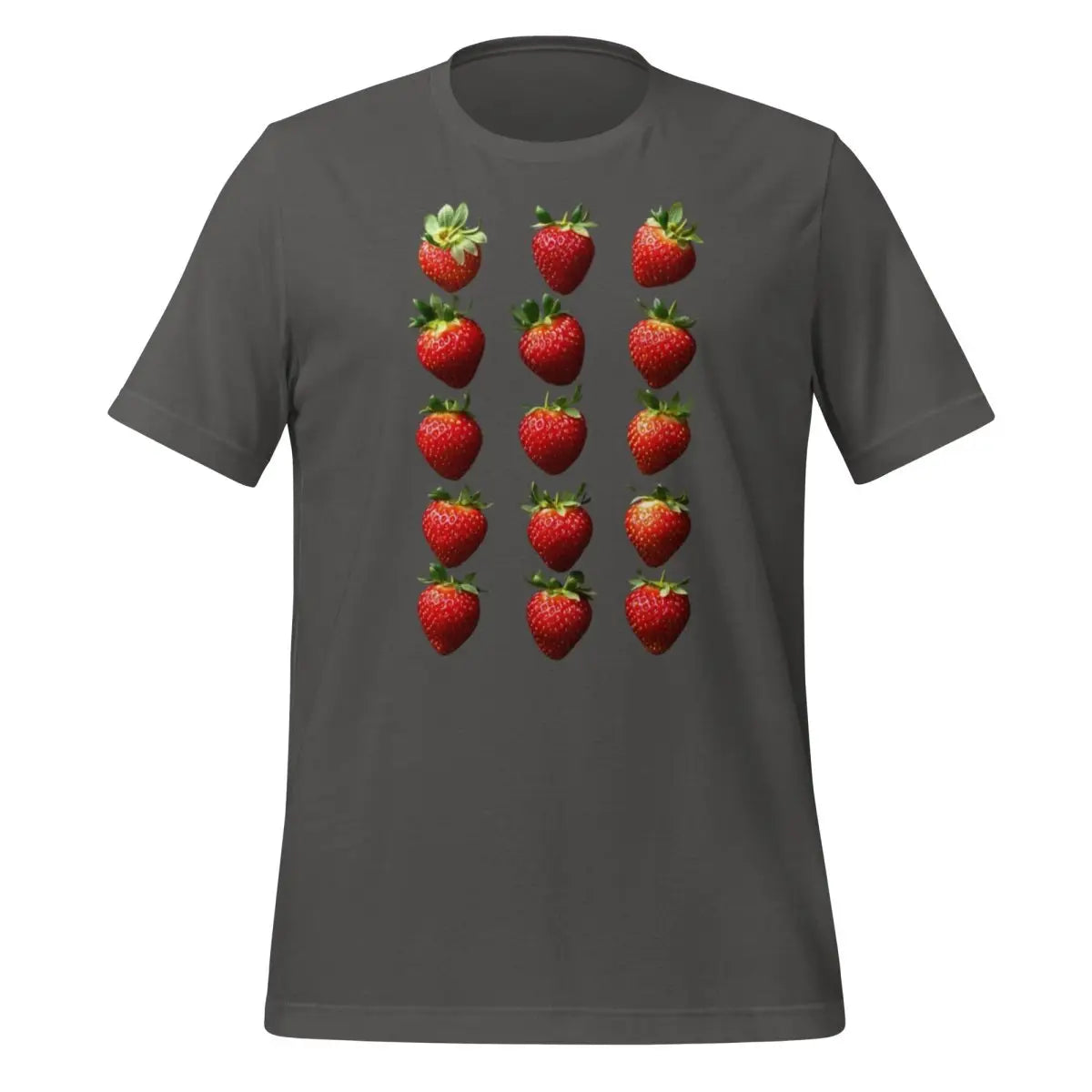 15 Strawberries T-Shirt (unisex) - Asphalt / M