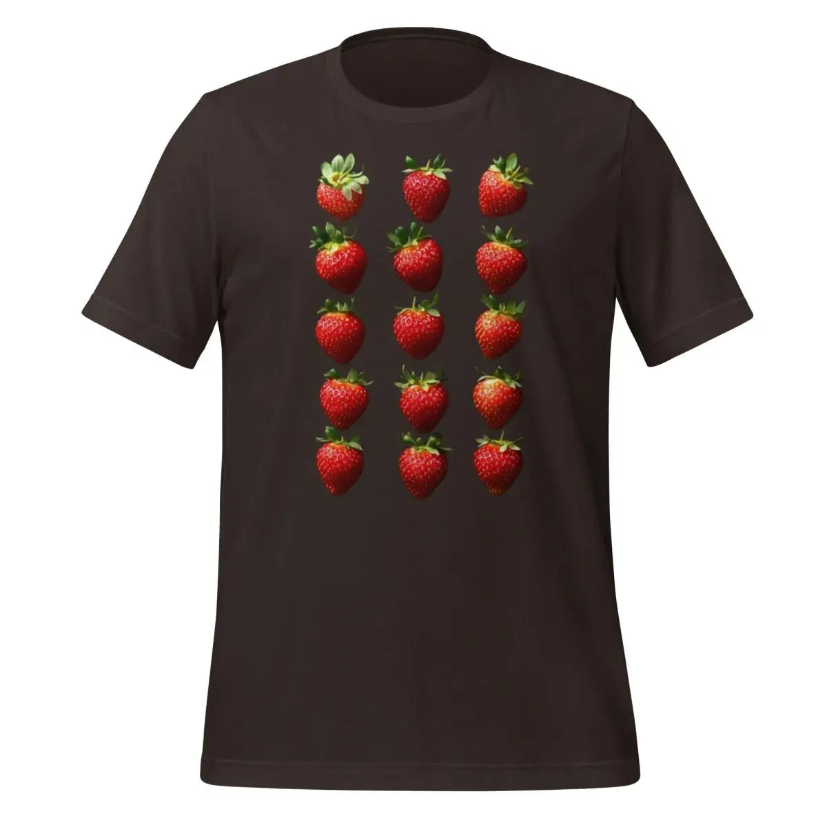 15 Strawberries T-Shirt (unisex) - Brown / M