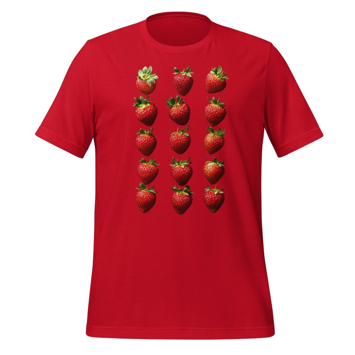 15 Strawberries T-Shirt (unisex) - Red - AI Store