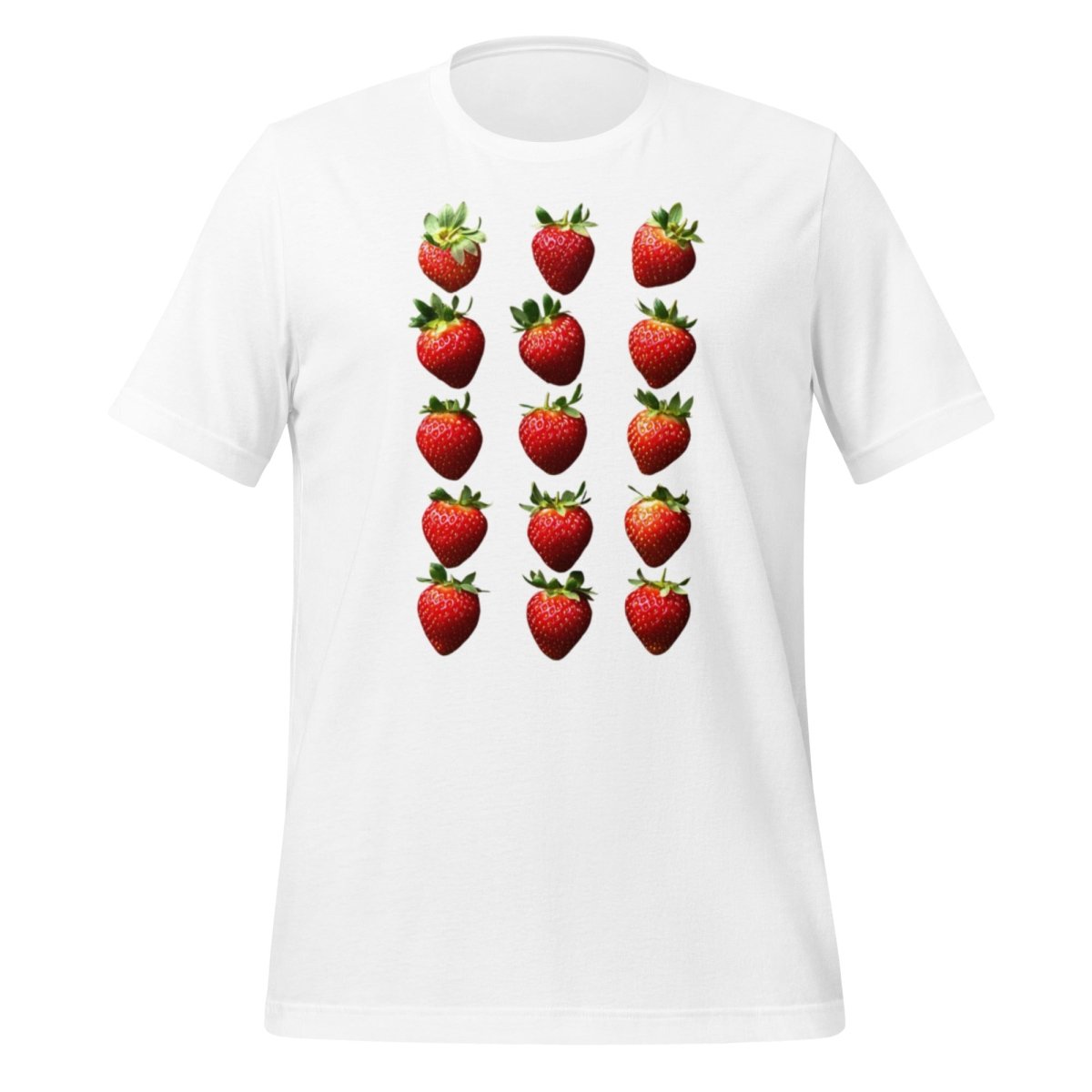 15 Strawberries T-Shirt (unisex) - White - AI Store