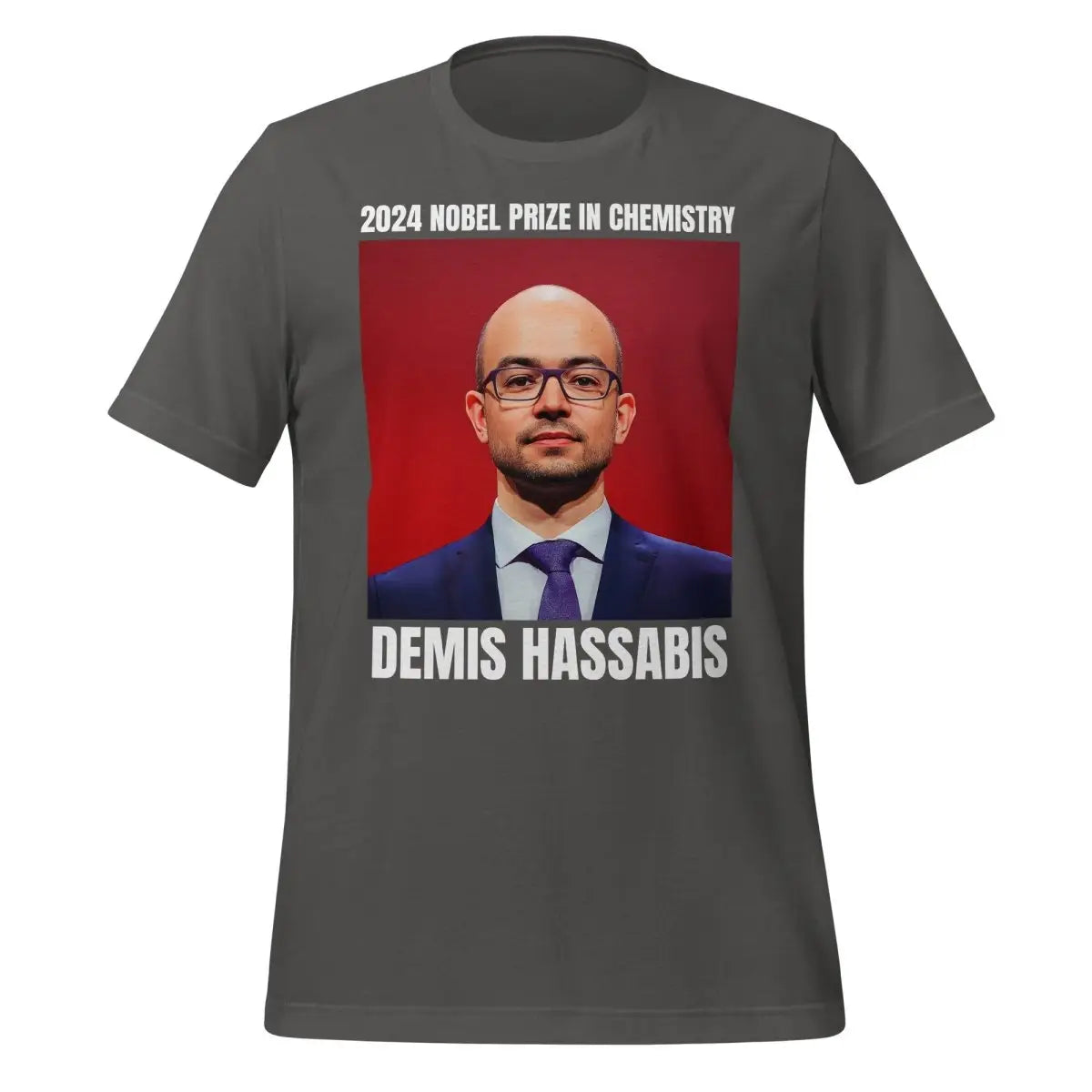 2024 Nobel Prize in Chemistry Demis Hassabis T-Shirt (unisex) - Asphalt / M