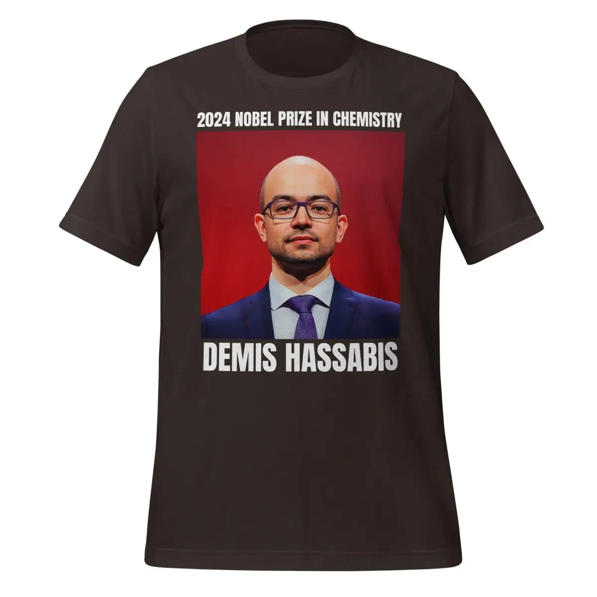 2024 Nobel Prize in Chemistry Demis Hassabis T-Shirt (unisex) - Brown / M