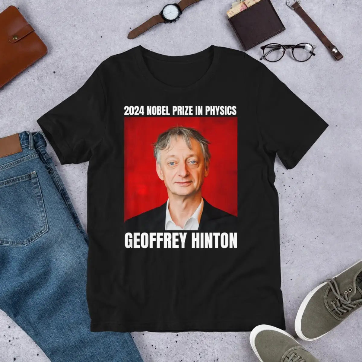 2024 Nobel Prize in Physics Geoffrey Hinton T-Shirt (unisex)