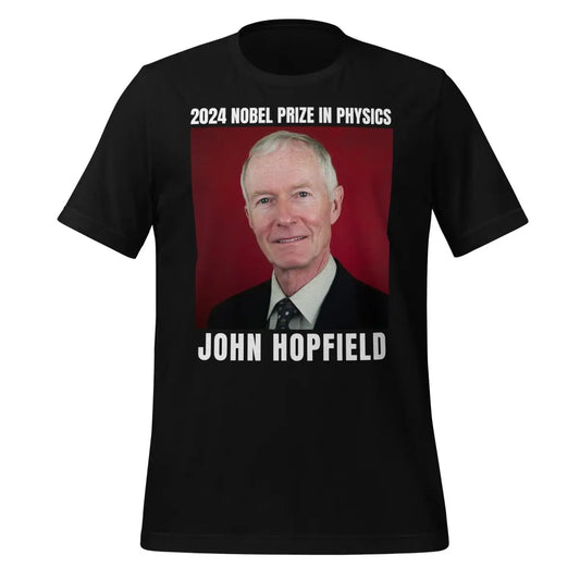 The 2024 Nobel Prize in Physics John Hopfield T-shirt (unisex) Black / m.