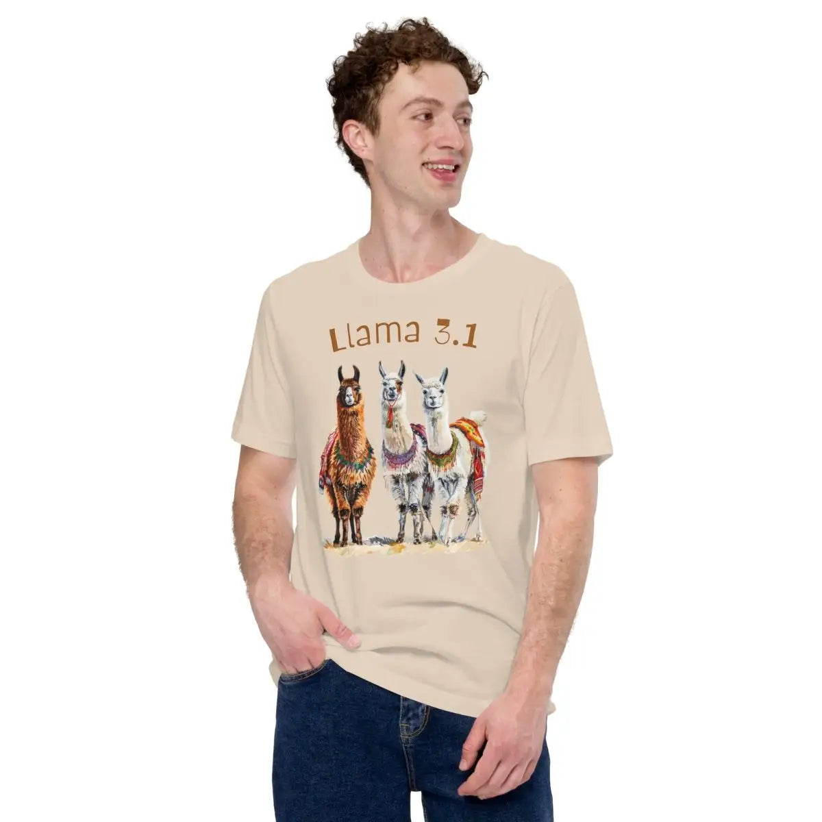 3 Llama 3.1 Llamas T-Shirt (unisex)