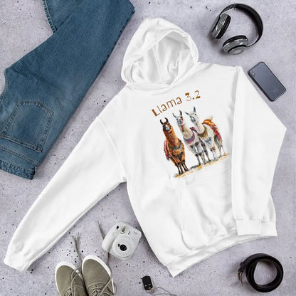 3 Llama 3.2 Llamas Hoodie (unisex)