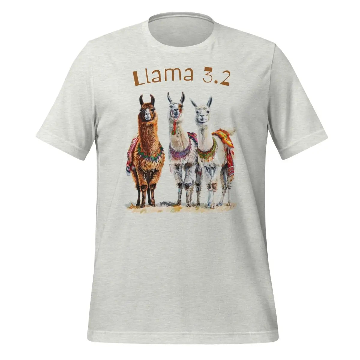 3 Llama 3.2 Llamas T-Shirt (unisex) - Ash / M