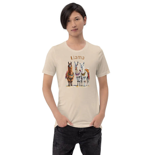 The 3 Llama Llamas T-shirt (unisex).