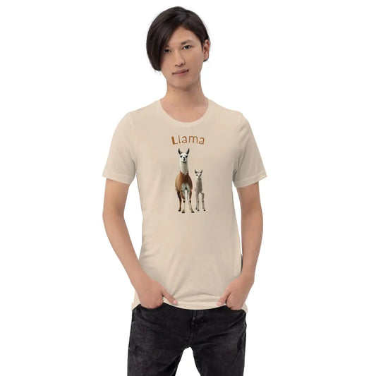 The 3 Llamas by Llama 3 T-shirt (unisex).