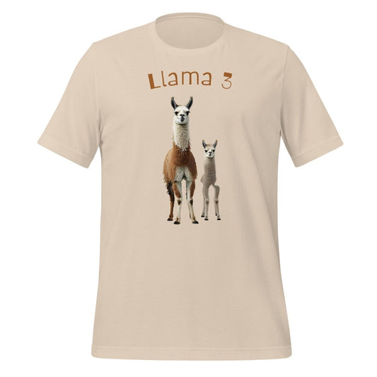 3 Llamas by Llama 3 T - Shirt (unisex) - Soft Cream - AI Store