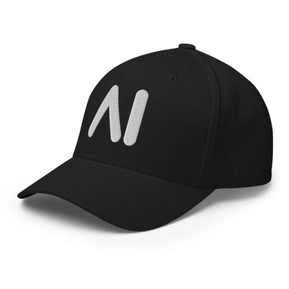 3D Puff AI Logo Closed-Back Baseball Cap