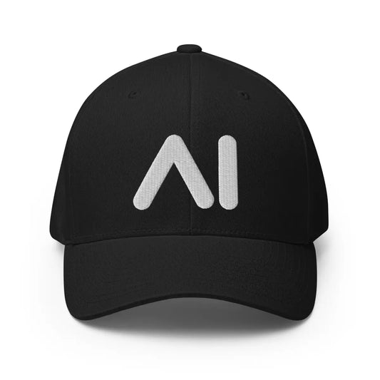 The 3d Puff Ai Logo Closed-back Baseball Cap Black / S/m.