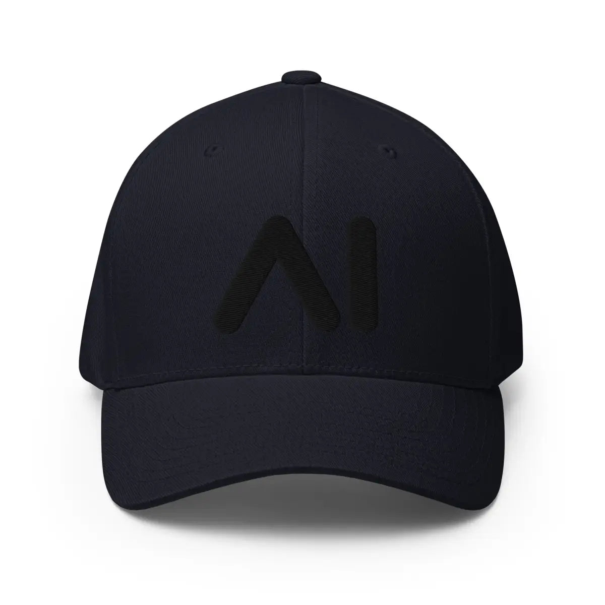 3D Puff AI Logo Closed-Back Baseball Cap V2 - Dark Navy / S/M