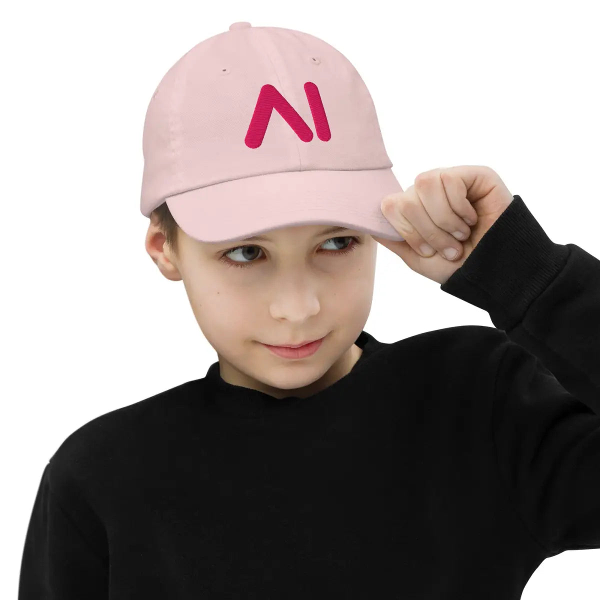 3D Puff Pink Al Logo Youth Baseball Cap (children)