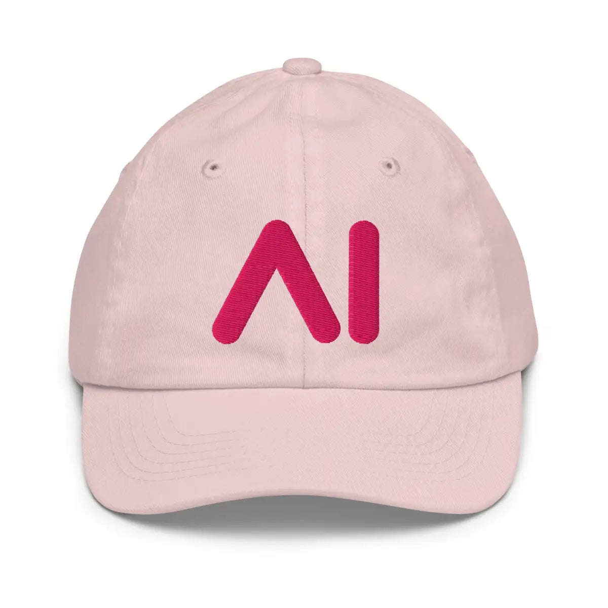 3D Puff Pink Al Logo Youth Baseball Cap (children) - Light Pink