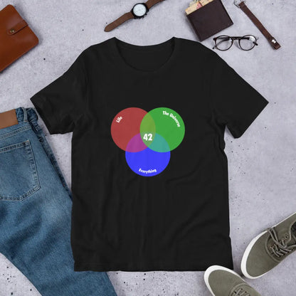 42 Venn Diagram T-Shirt (unisex)