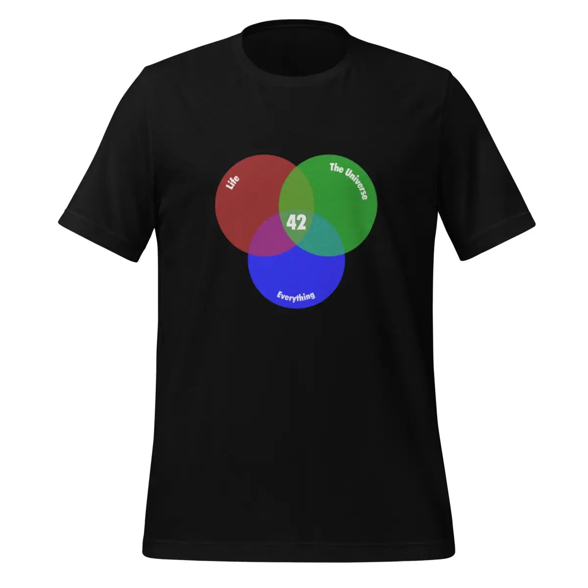 42 Venn Diagram T-Shirt (unisex) - Black / M