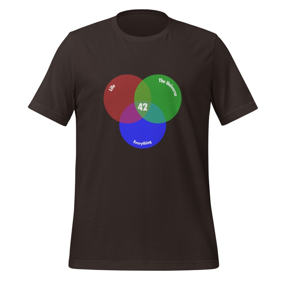 42 Venn Diagram T - Shirt (unisex) - Brown - AI Store