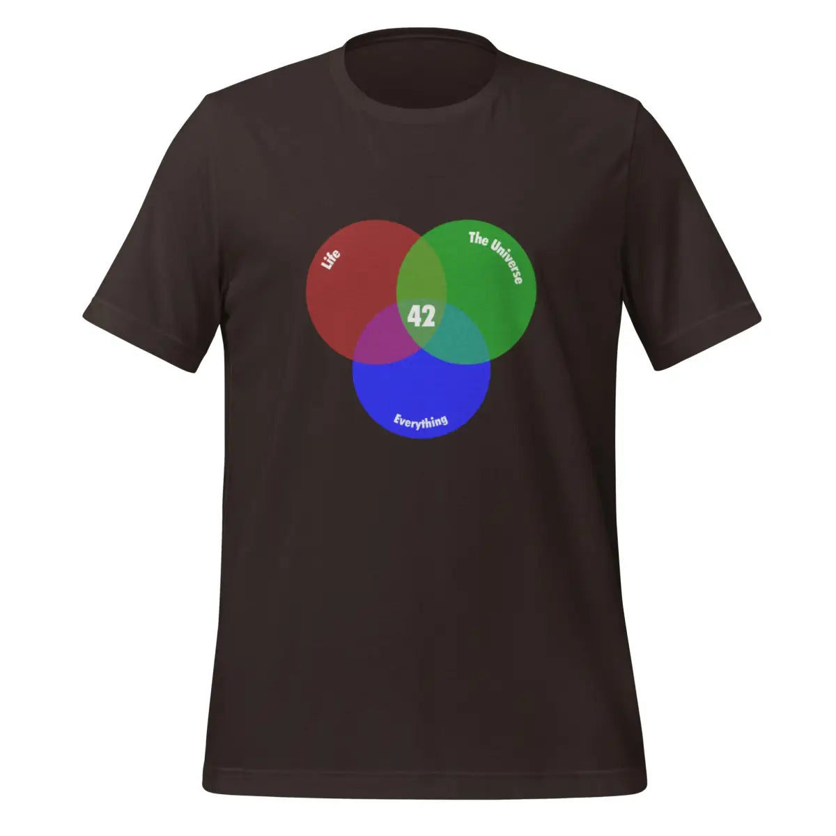 42 Venn Diagram T-Shirt (unisex) - Brown / M