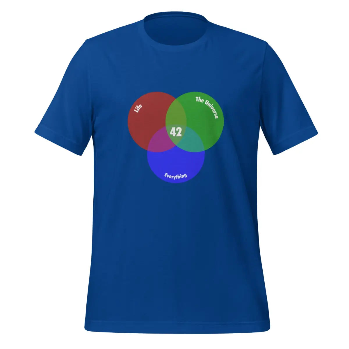 42 Venn Diagram T-Shirt (unisex) - True Royal / M