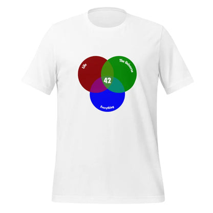 42 Venn Diagram T-Shirt (unisex) - White / M