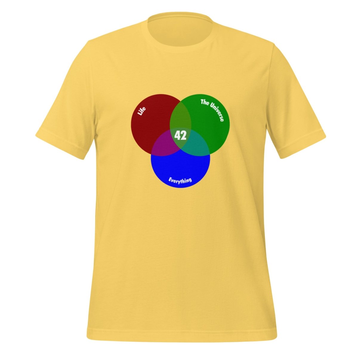 42 Venn Diagram T - Shirt (unisex) - Yellow - AI Store