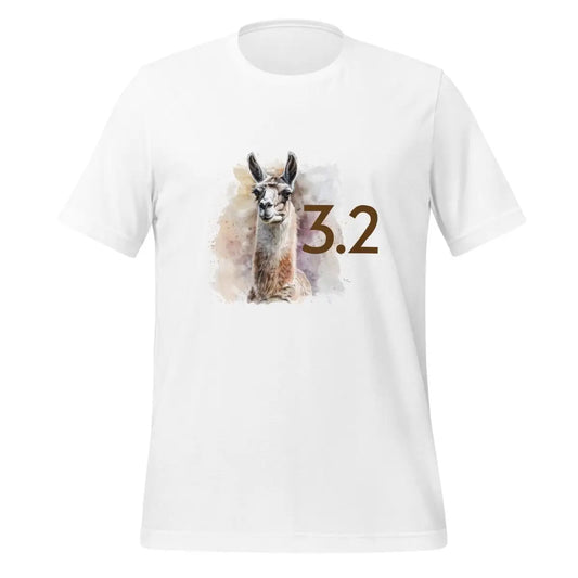 The a Llama 3.2 T-shirt (unisex) White / m.