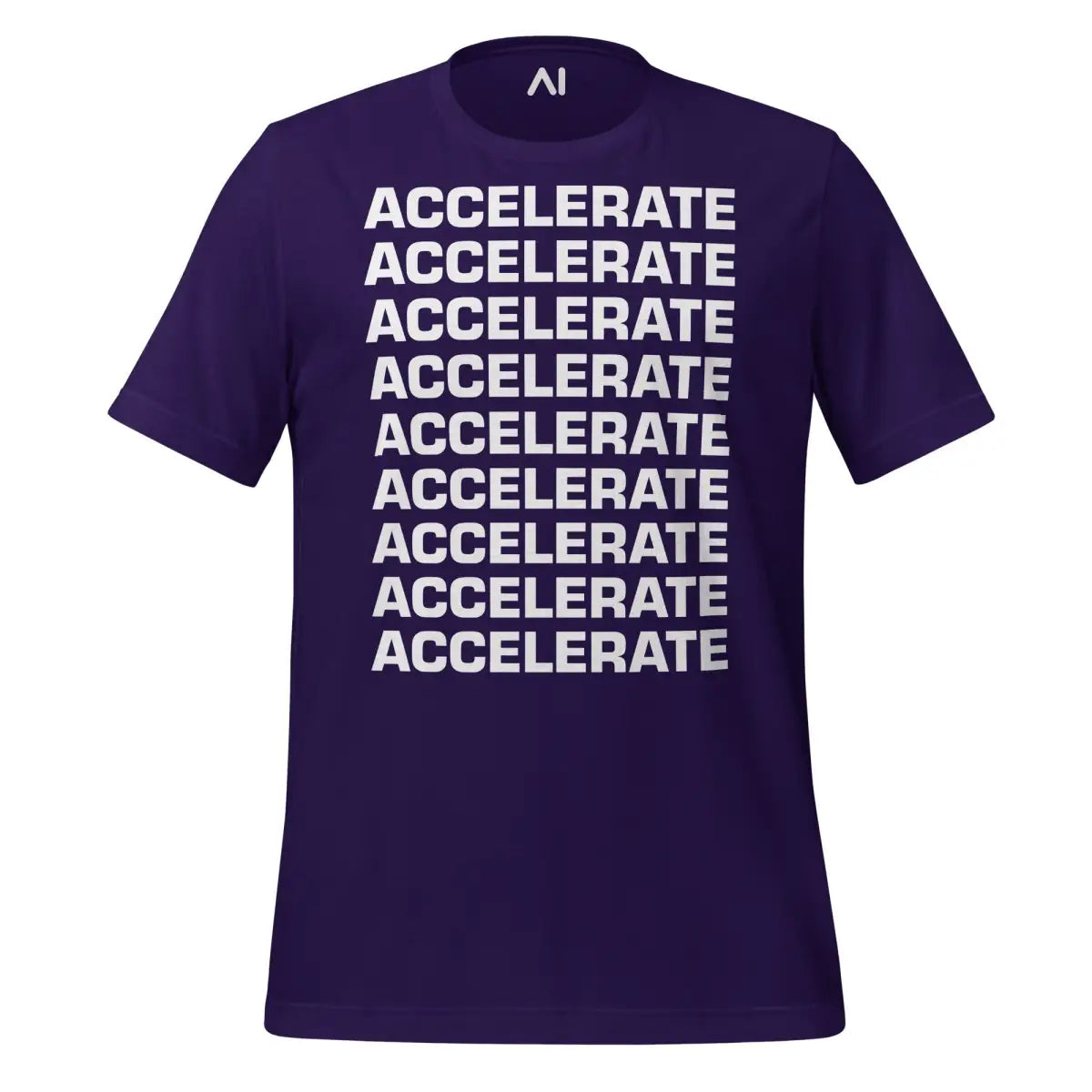 ACCELERATE ACCELERATE ACCELERATE T-Shirt (unisex) - Team Purple / M