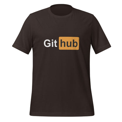 Adult GitHub T - Shirt (unisex) - Brown - AI Store