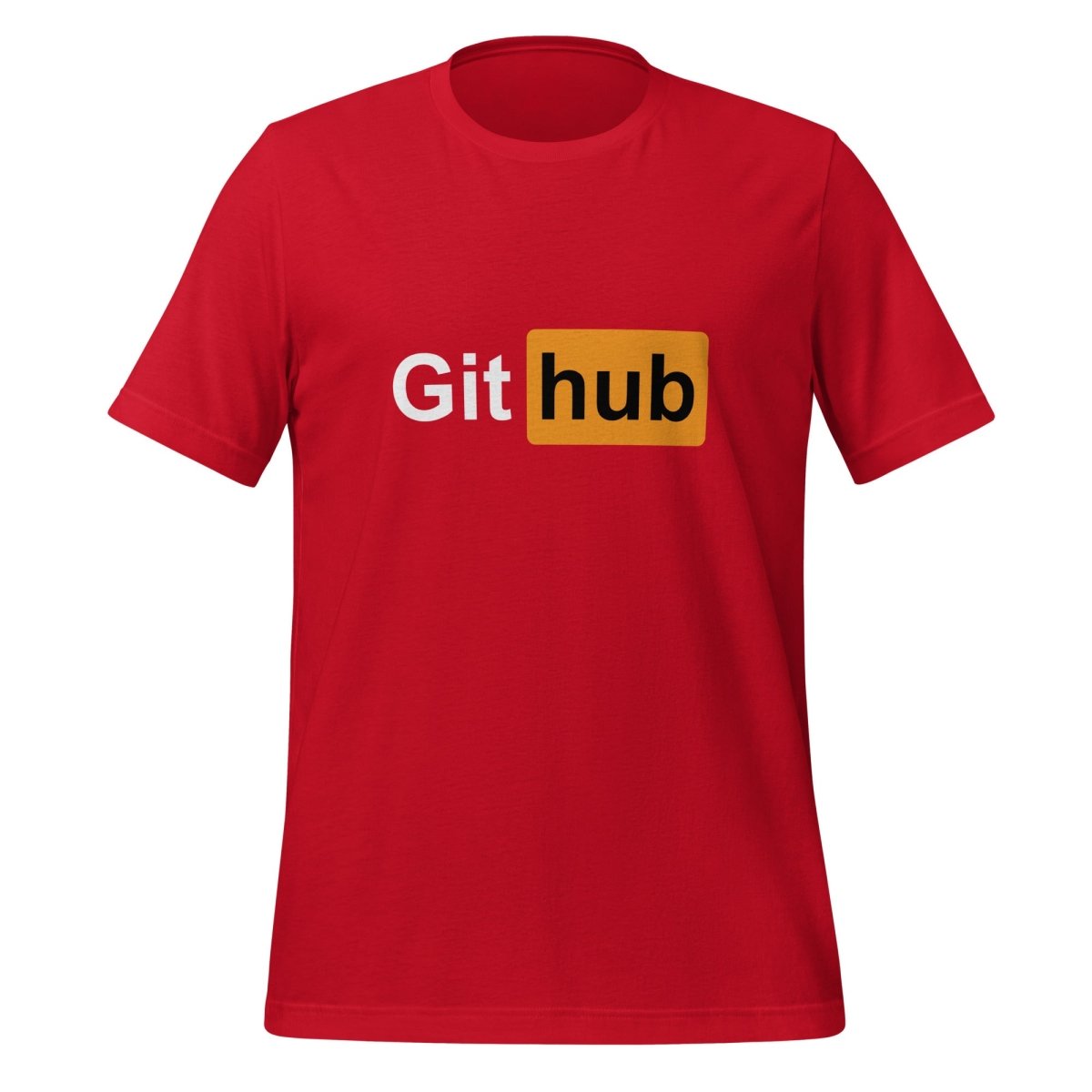 Adult GitHub T - Shirt (unisex) - Red - AI Store