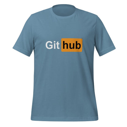 Adult GitHub T - Shirt (unisex) - Steel Blue - AI Store