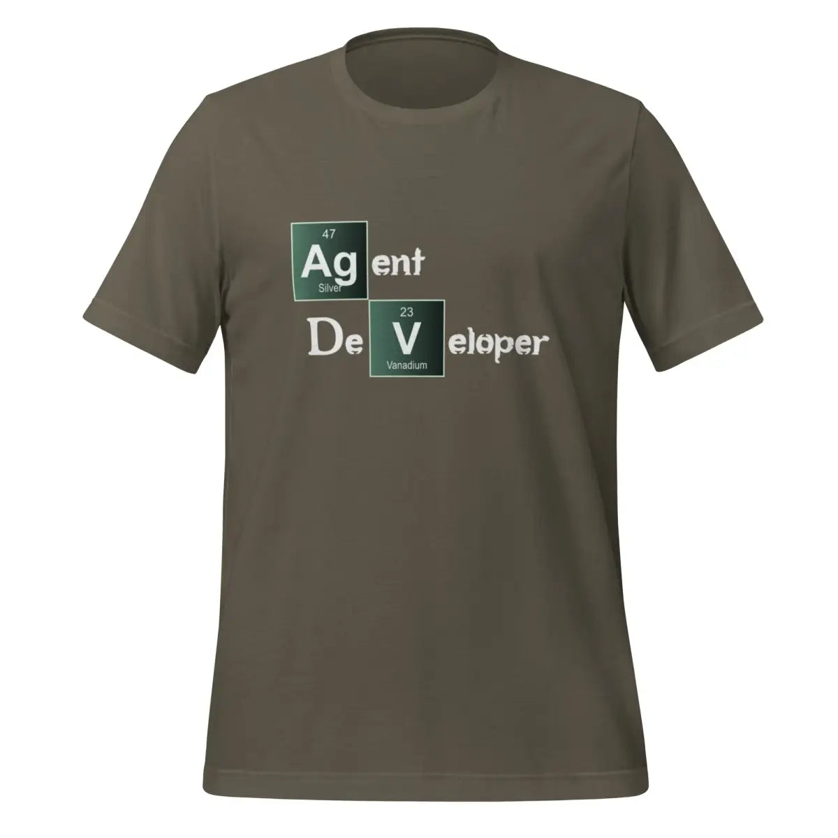 Agent Developer Breaking Bad Style T-Shirt (unisex) - Army / M