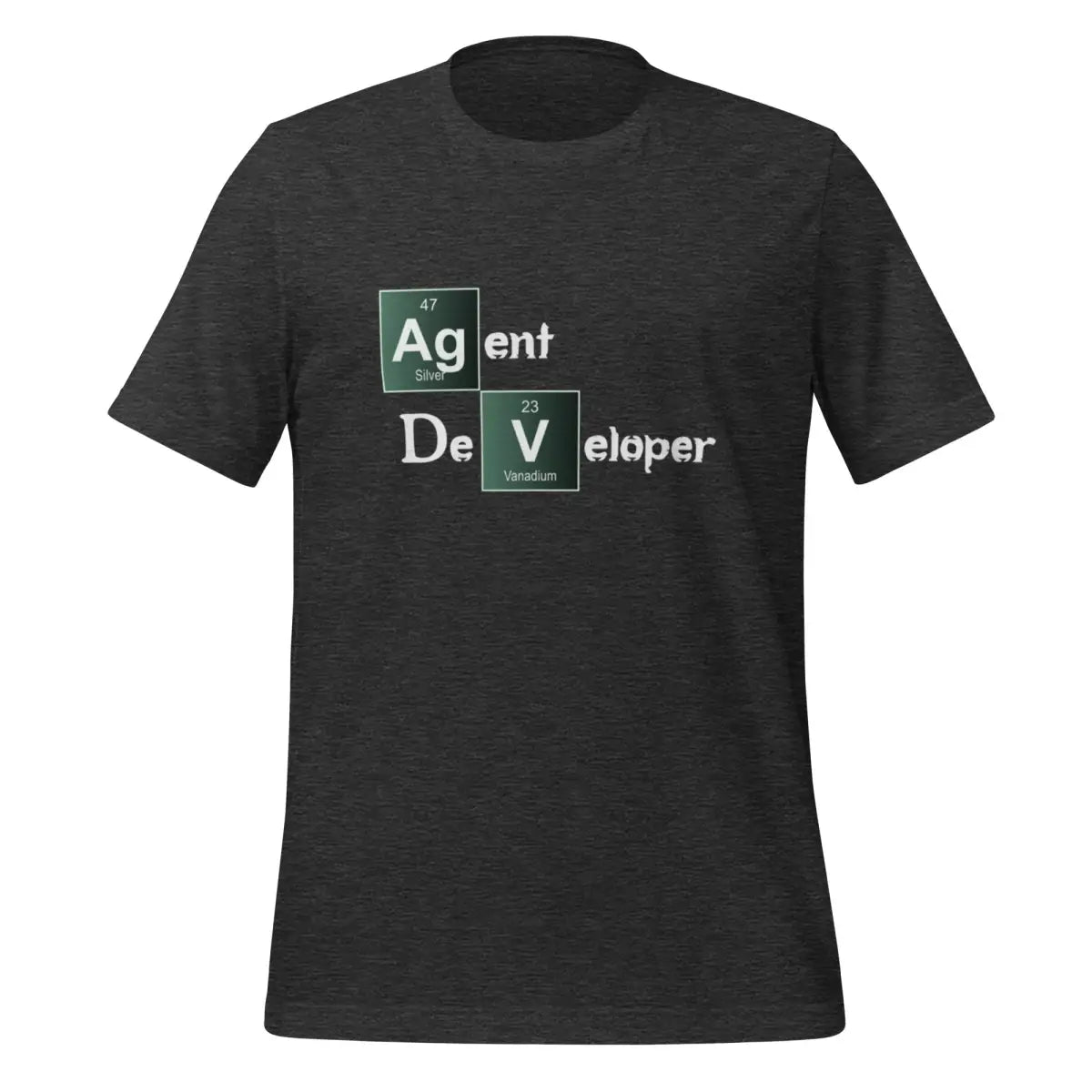 Agent Developer Breaking Bad Style T-Shirt (unisex) - Dark Grey Heather / M