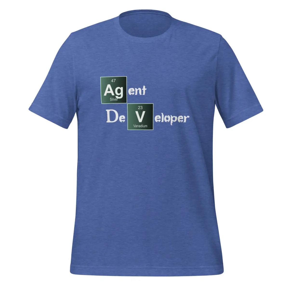 Agent Developer Breaking Bad Style T-Shirt (unisex) - Heather True Royal / M