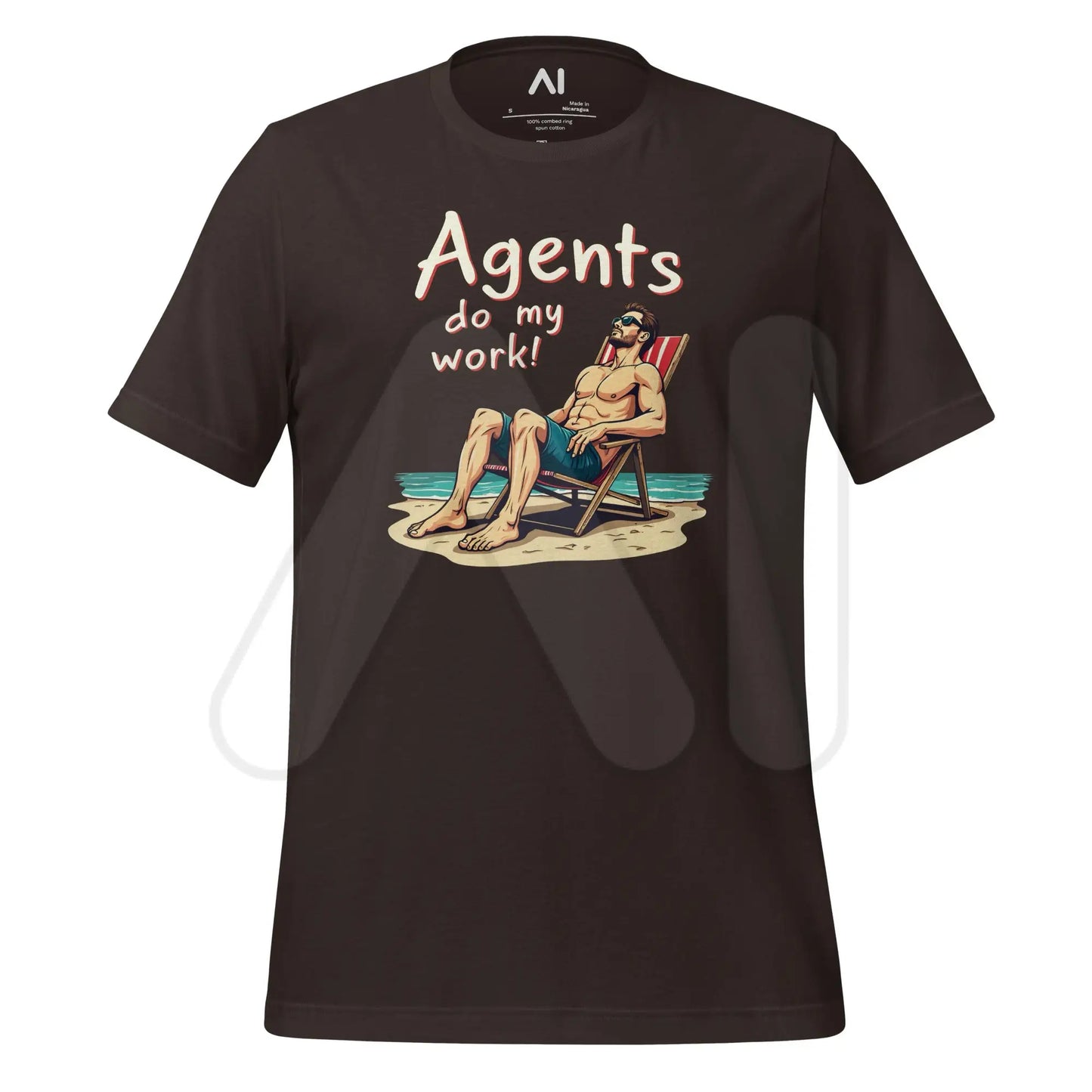 Agents do my work! T-Shirt 2 (unisex) - Brown / M