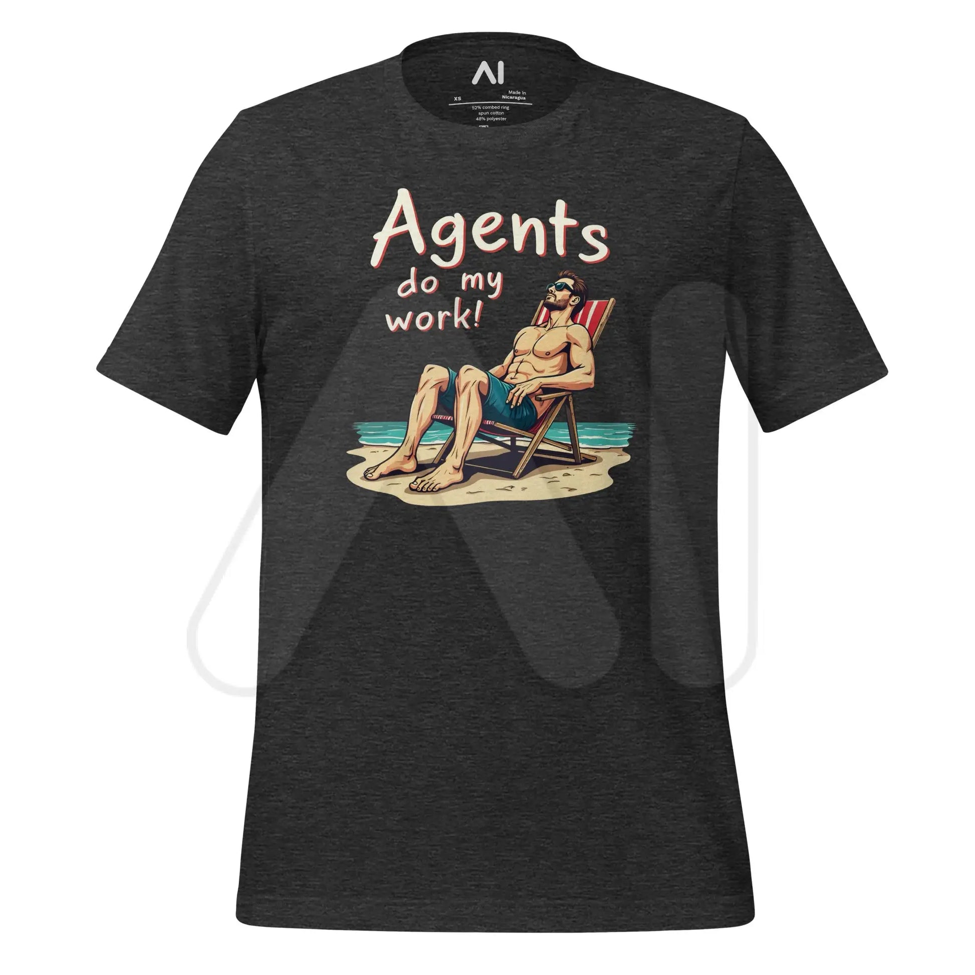 Agents do my work! T-Shirt 2 (unisex) - Dark Grey Heather / M