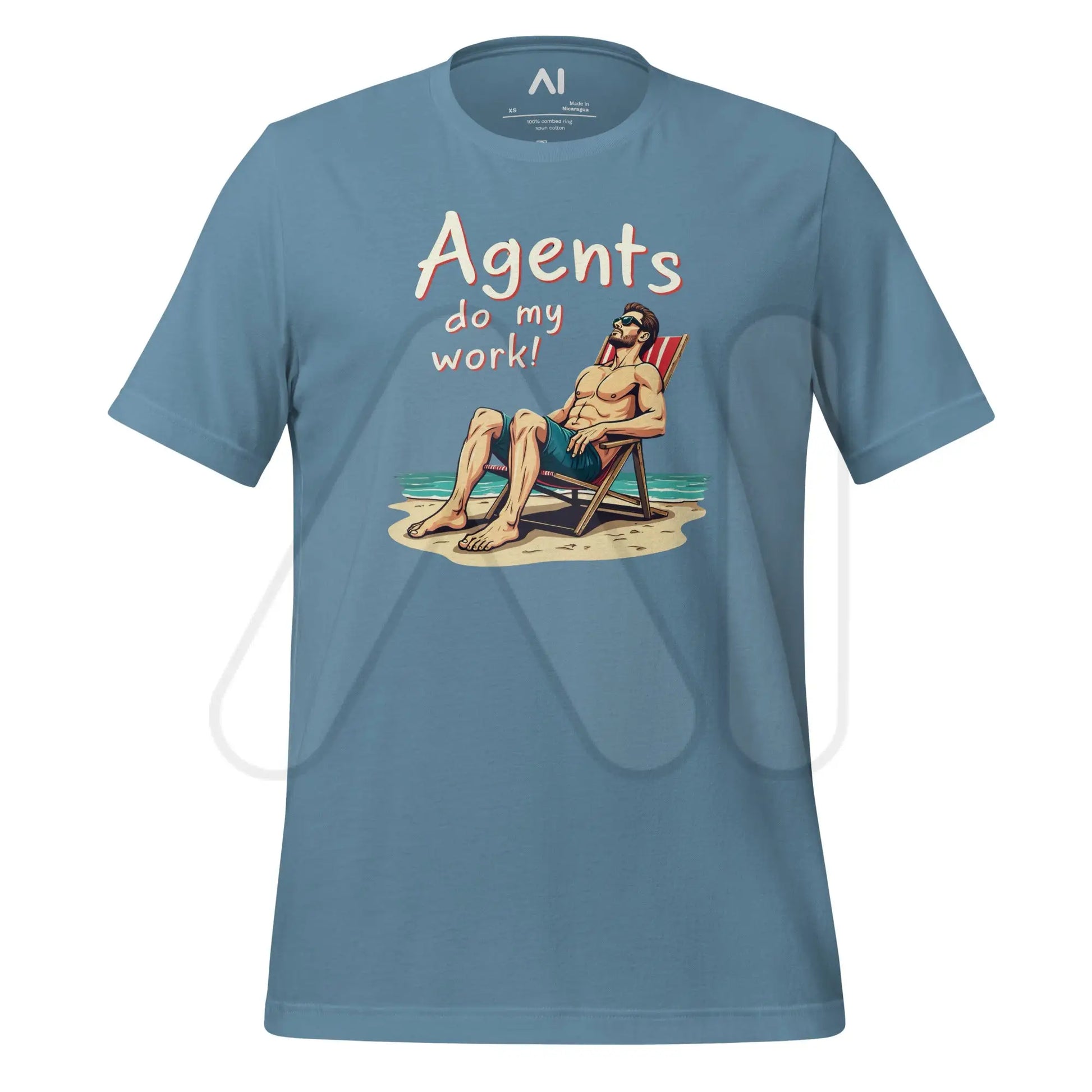 Agents do my work! T-Shirt 2 (unisex) - Steel Blue / M