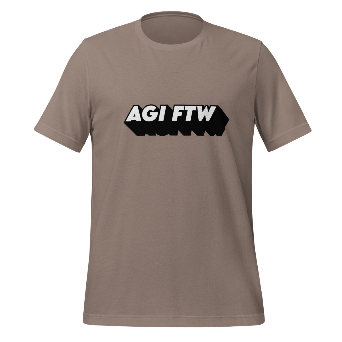 AGI FTW T-Shirt (unisex) - Pebble - AI Store