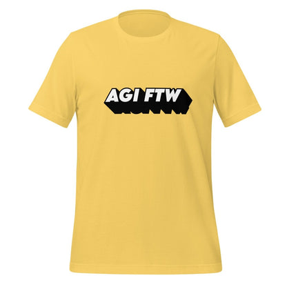 AGI FTW T-Shirt (unisex) - Yellow - AI Store