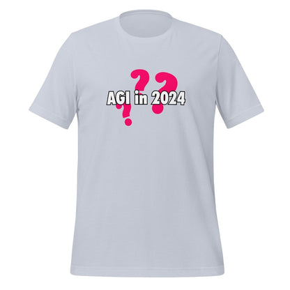 AGI in 2024??? Question T-Shirt (unisex) - Light Blue - AI Store