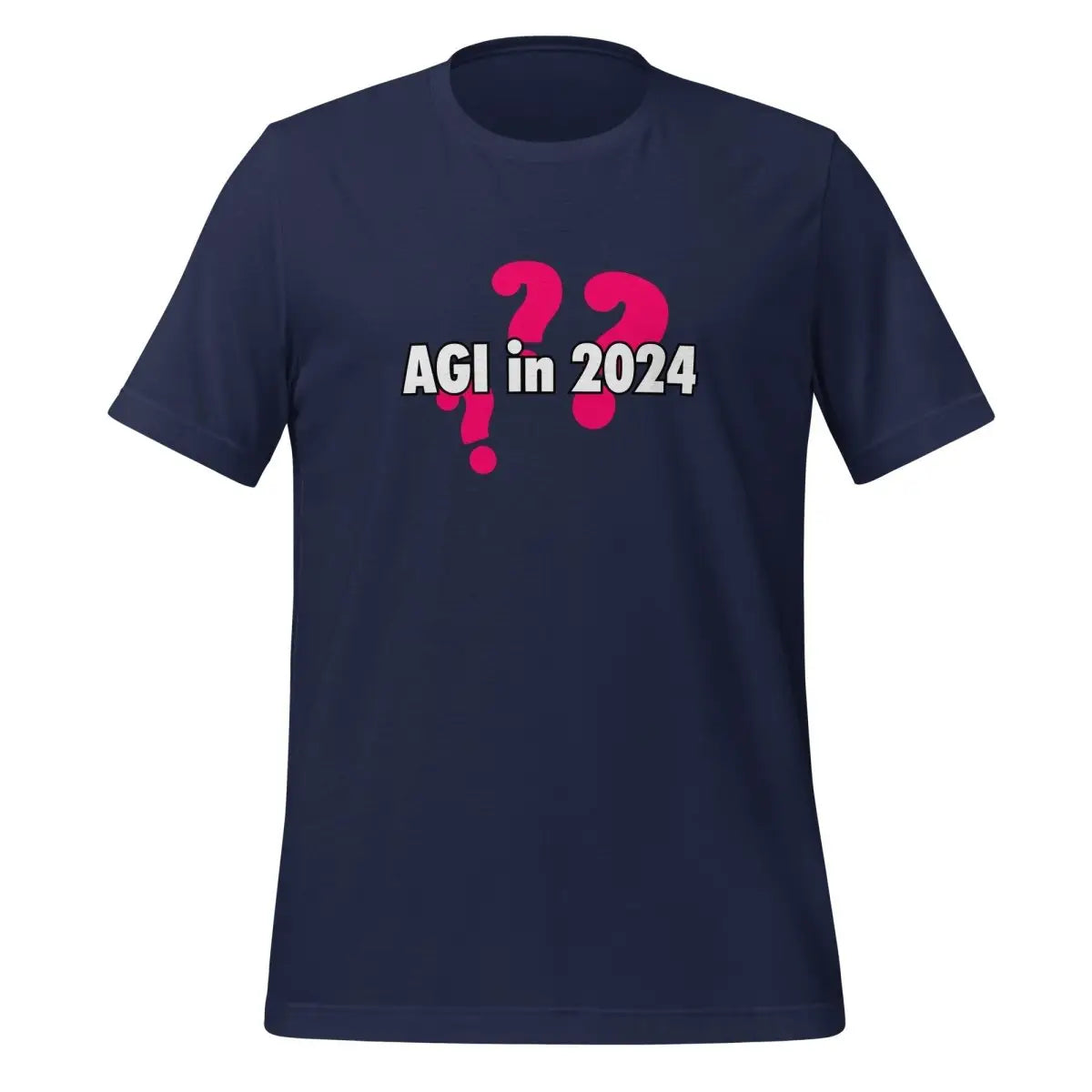 AGI in 2024??? Question T-Shirt (unisex) - Navy / M