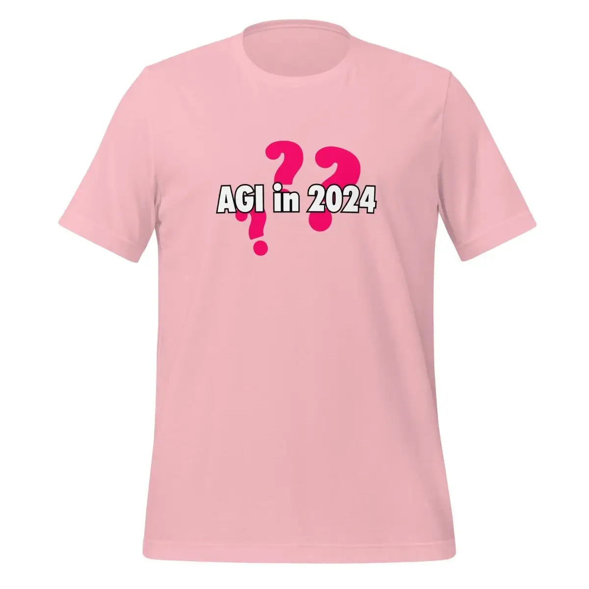 AGI in 2024??? Question T-Shirt (unisex) - Pink / M