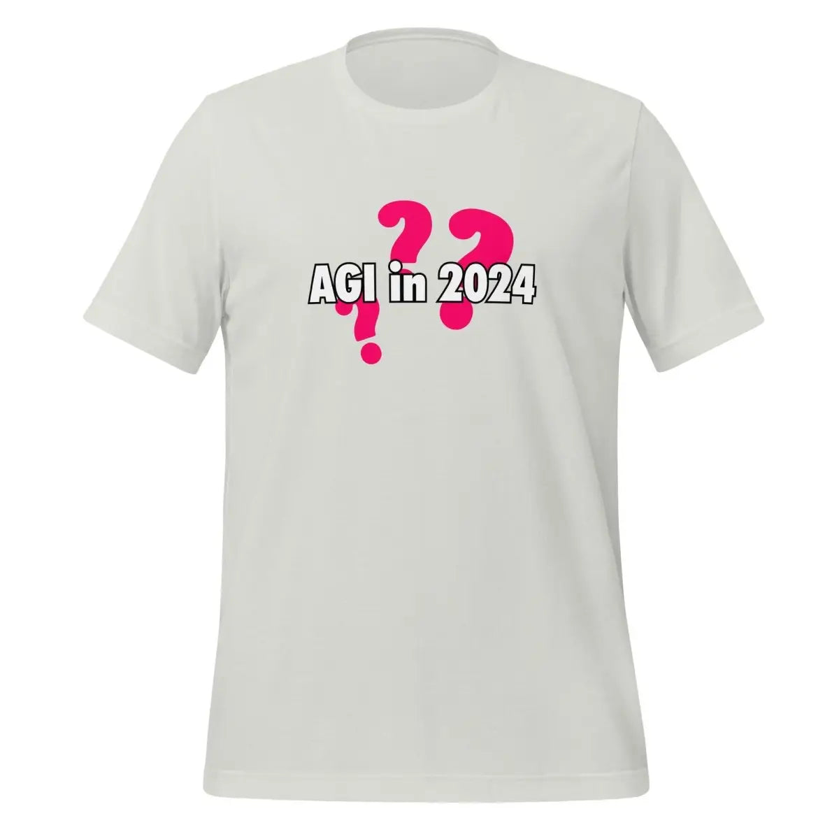 AGI in 2024??? Question T-Shirt (unisex) - Silver / M