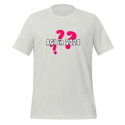 AGI in 2024??? Question T-Shirt (unisex) - Silver / M