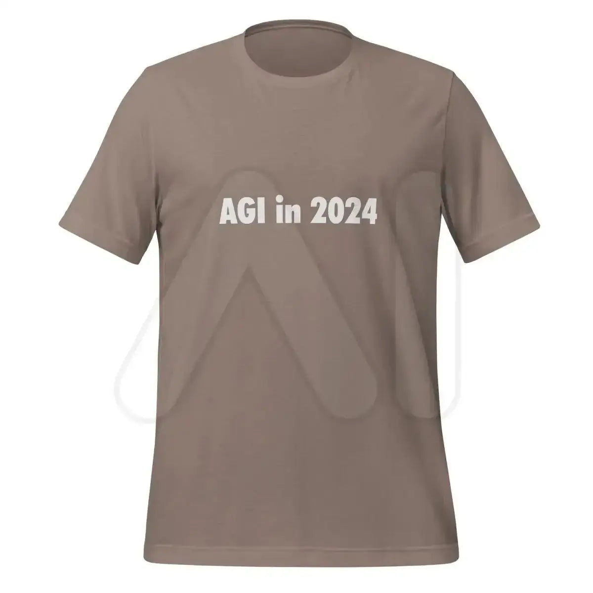 AGI in 2024 T-Shirt (unisex) - Pebble / M