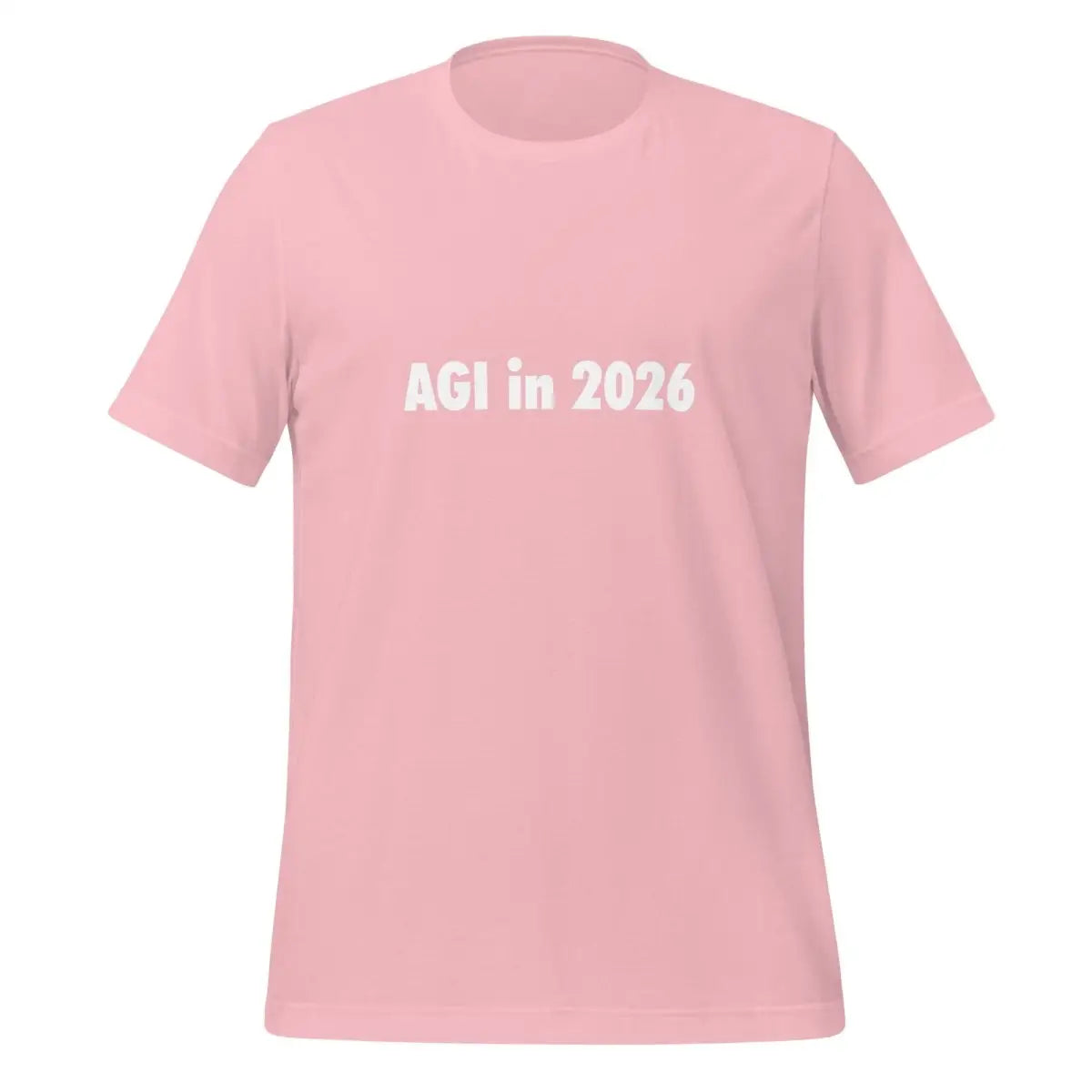 AGI in 2026 T-Shirt (unisex) - Pink / M