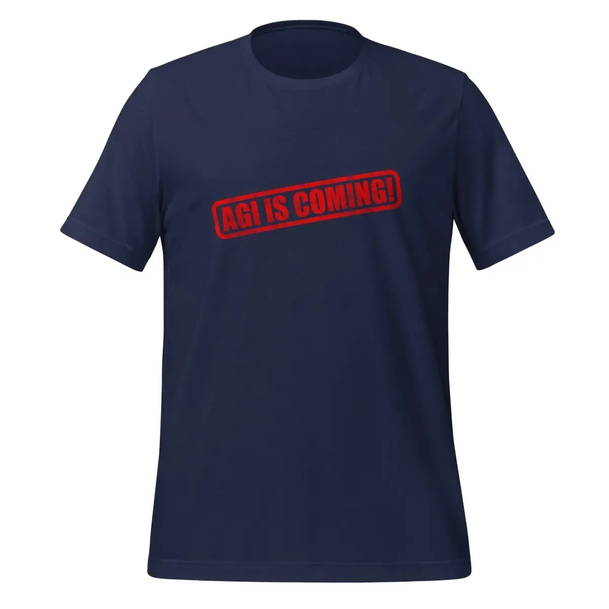 AGI IS COMING! Stamp T-Shirt (unisex) - Navy / M